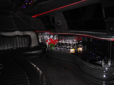 New York party bus service with bar space